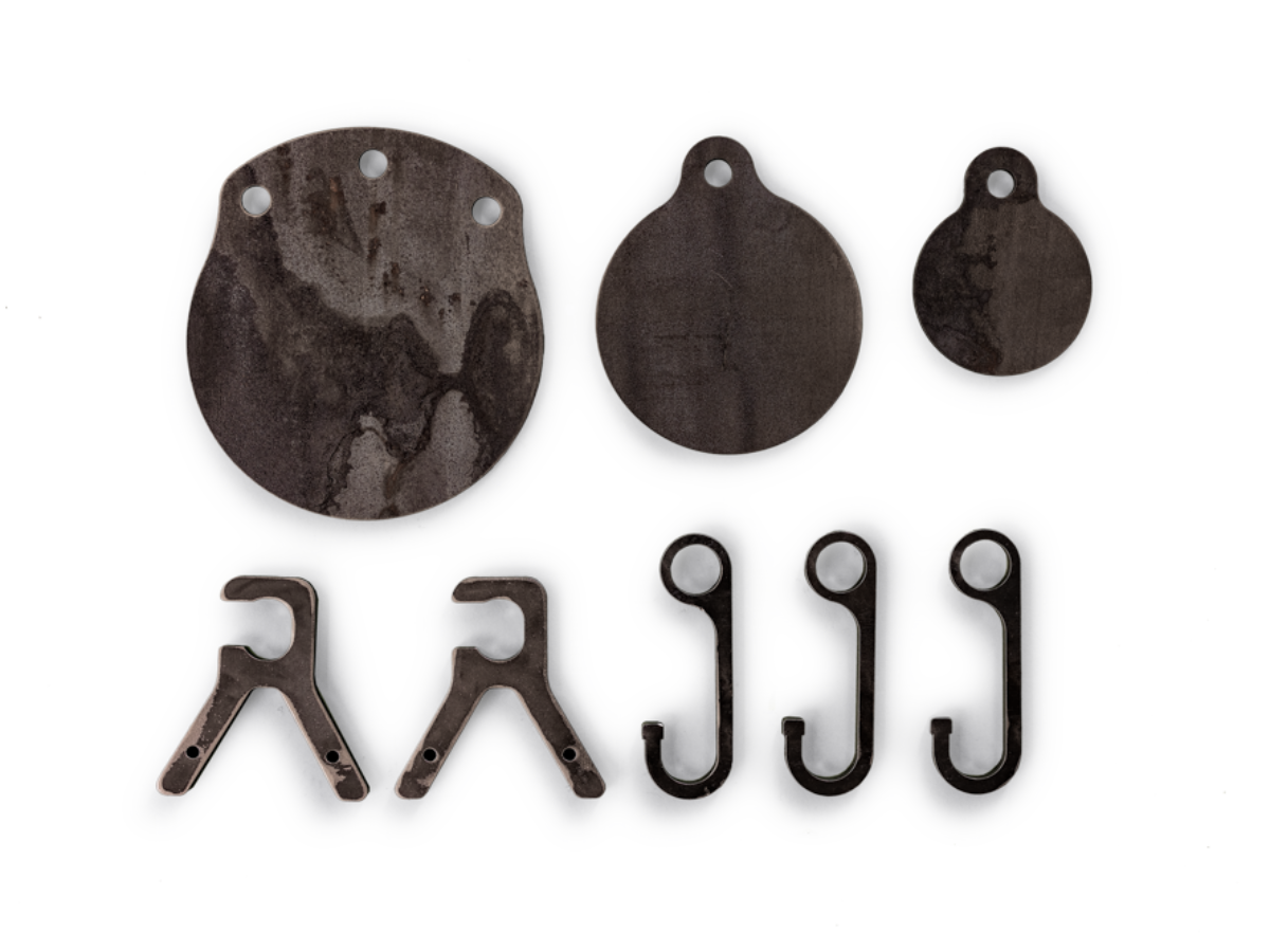 AR500 Steel Gong + Hanger Kit - Angry Hornet Targets